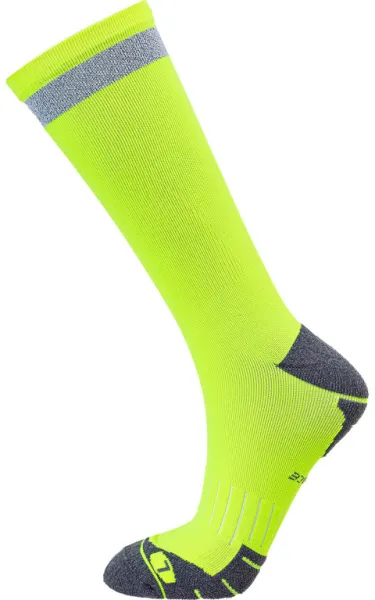 Endurance Torent Reflective Mid Length - Løbestrømper - Safety Yellow - Str. 39/42
